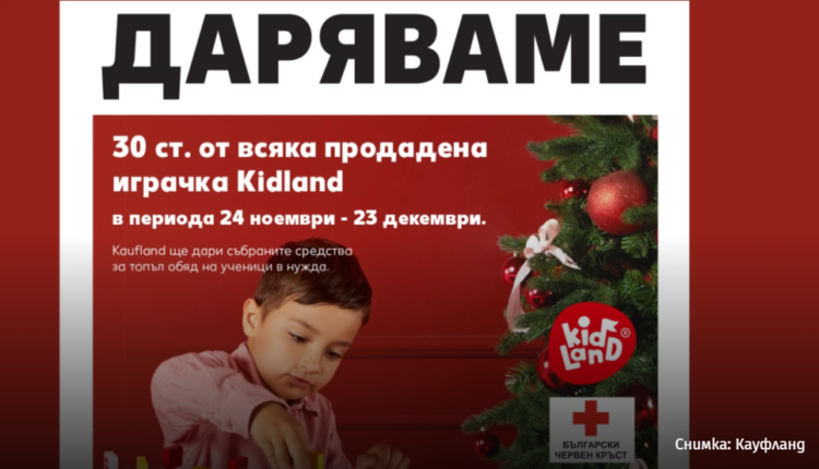 Всяка закупена играчка Kidland® през декември ще подкрепя програмата „Топъл обяд“ на БЧК