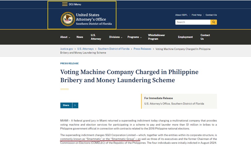 В Щатите повдигнаха нови обвинения срещу криминалната „Smartmatic“, с чиито машини ПП-ДБ иска да измами България