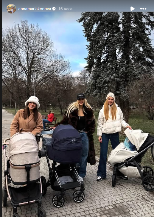 Натали Трифонова тика количката със сина си (Вижте в компанията на кои звездни майки се разхожда – Снимки)