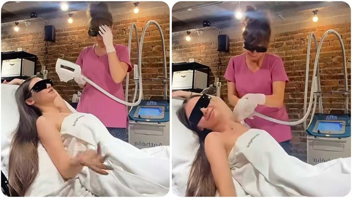ОПАА!! И чаровницата Крисия Тодорова ЛЪСНА от салон за лазерна епилация! (СНИМКИ)