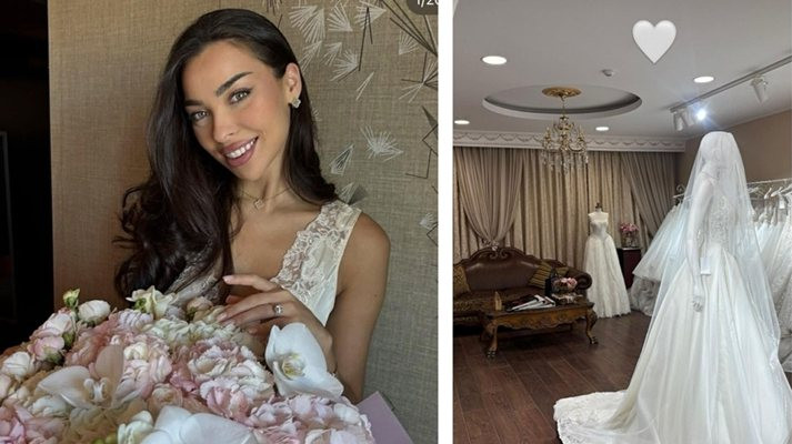 Докато Валерия чака с години, дружката й Айлин вече е готова: Вижте ослепителната й булчинска рокля! (СНИМКИ)