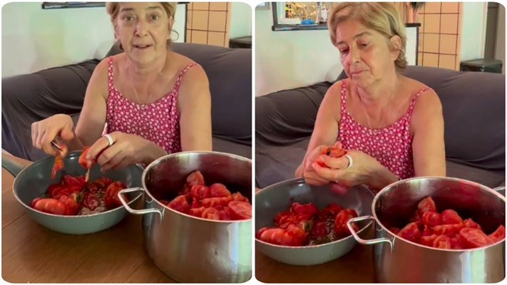 Внучката на Катето Евро се загрижи за нея: Бабо, изгърби се от работа! (къде е Сашко и защо си го мести, вместо да помогне – СНИМКИ)